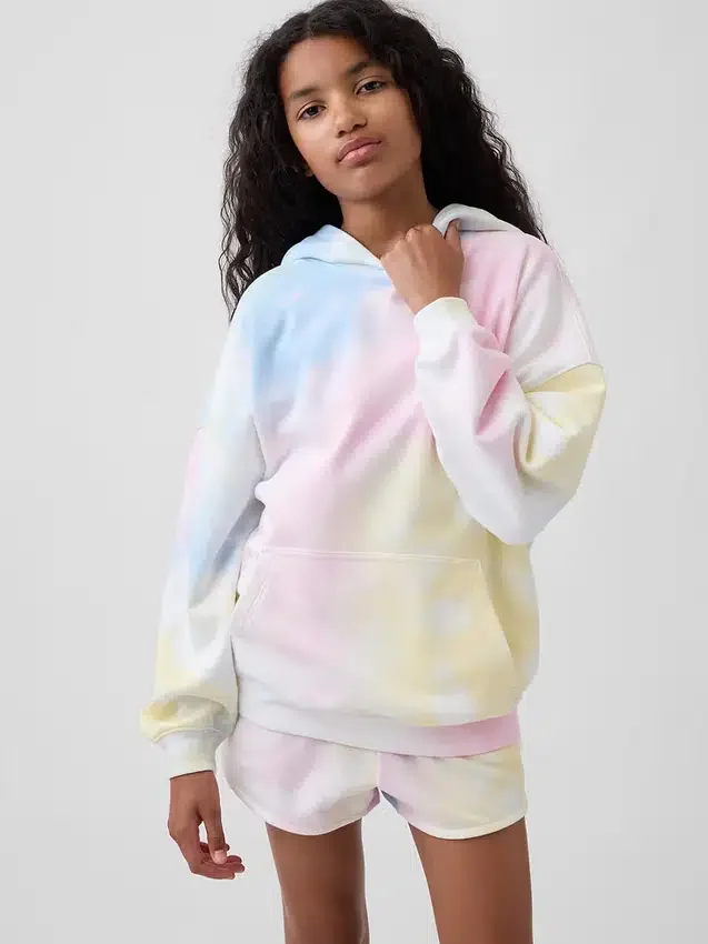 Dziecięca bluza z kapturem oversize z materiału Vintagesoft Terry