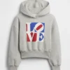 Dziecięca bluza z kapturem „Robert Indiana Love”