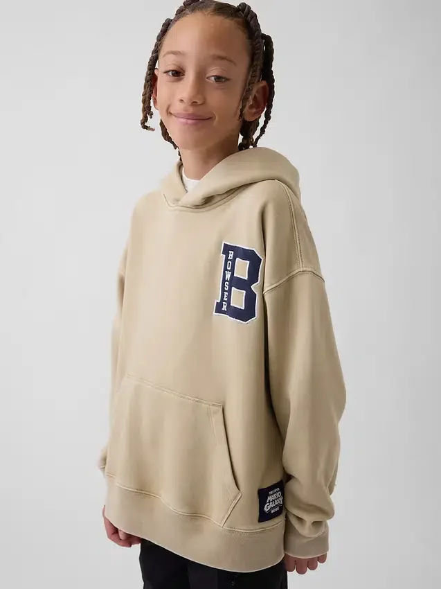 Dziecięca bluza z kapturem Super Mario Vintagesoft o luźnym kroju