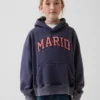 Dziecięca bluza z kapturem Super Mario Vintagesoft o luźnym kroju