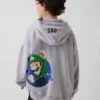 Dziecięca bluza z kapturem Super Mario Vintagesoft o luźnym kroju