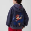 Dziecięca bluza z kapturem Super Mario Vintagesoft o luźnym kroju