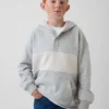 Dziecięca bluza z kapturem typu Henley Vintagesoft o luźnym kroju