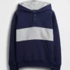 Dziecięca bluza z kapturem typu Henley Vintagesoft o luźnym kroju