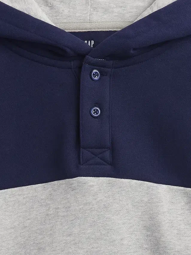 Dziecięca bluza z kapturem typu Henley Vintagesoft o luźnym kroju