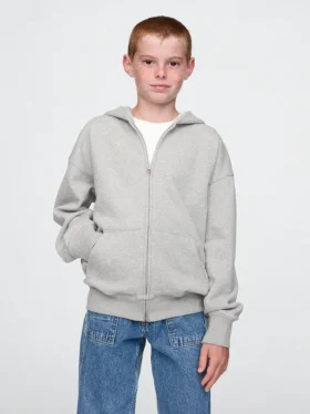 Dziecięca bluza z kapturem Vintagesoft na zamek