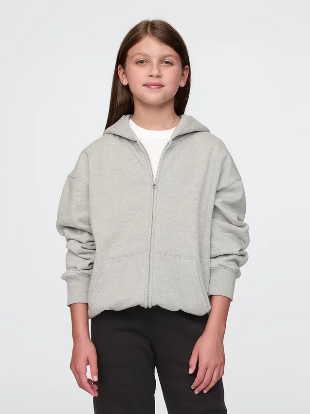 Dziecięca bluza z kapturem Vintagesoft na zamek