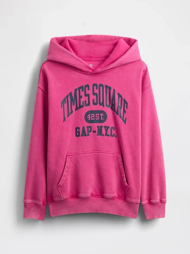 Dziecięca bluza z kapturem Vintagesoft NYC Times Square