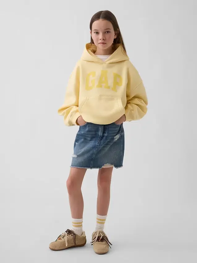 Dziecięca bluza z kapturem Vintagesoft o luźnym kroju