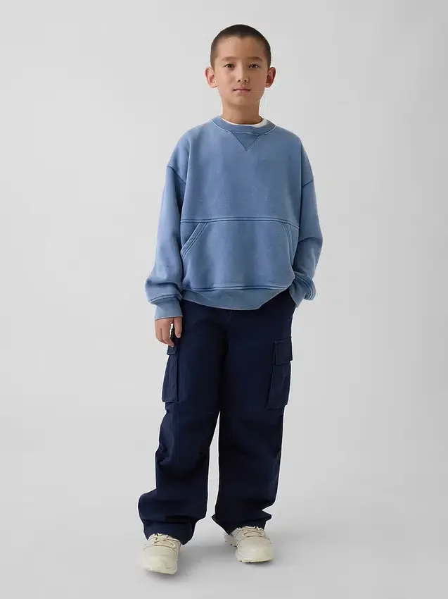 Dziecięca bluza z kapturem Vintagesoft o luźnym kroju