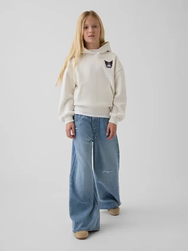 Dziecięca bluza z kapturem Vintagesoft o luźnym kroju