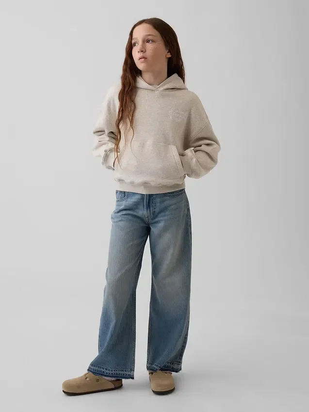 Dziecięca bluza z kapturem Vintagesoft o luźnym kroju