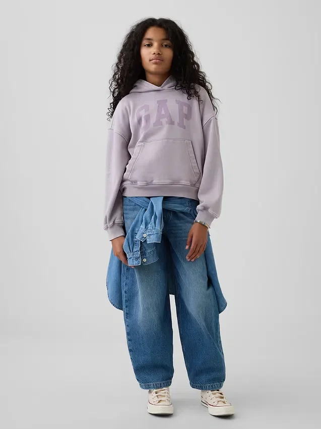 Dziecięca bluza z kapturem Vintagesoft o luźnym kroju