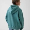 Dziecięca bluza z kapturem Vintagesoft o luźnym kroju i zamkiem błyskawicznym