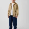 Dziecięca bluza z kapturem Vintagesoft o luźnym kroju i zamkiem błyskawicznym