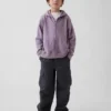 Dziecięca bluza z kapturem Vintagesoft o luźnym kroju i zamkiem błyskawicznym