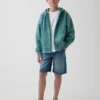 Dziecięca bluza z kapturem Vintagesoft o luźnym kroju i zamkiem błyskawicznym