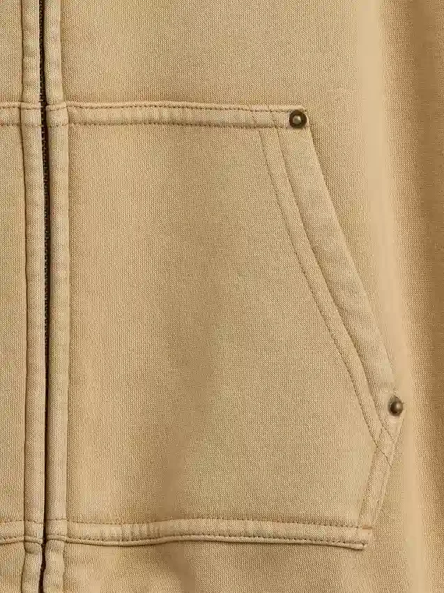 Dziecięca bluza z kapturem Vintagesoft o luźnym kroju i zamkiem błyskawicznym