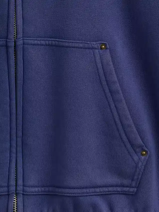 Dziecięca bluza z kapturem Vintagesoft o luźnym kroju i zamkiem błyskawicznym