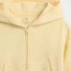 Dziecięca bluza z kapturem Vintagesoft o luźnym kroju z koronkową lamówką i zamkiem błyskawicznym