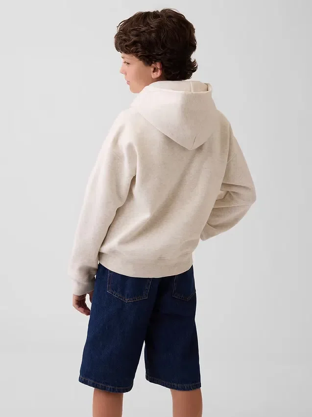 Dziecięca bluza z kapturem Vintagesoft o luźnym kroju z logo Brannan Bear