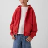 Dziecięca bluza z kapturem Vintagesoft o luźnym kroju z logo i zamkiem