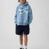 Dziecięca bluza z kapturem Vintagesoft o luźnym kroju z nadrukiem