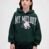 Dziecięca bluza z kapturem Vintagesoft Oversized Hello Kitty