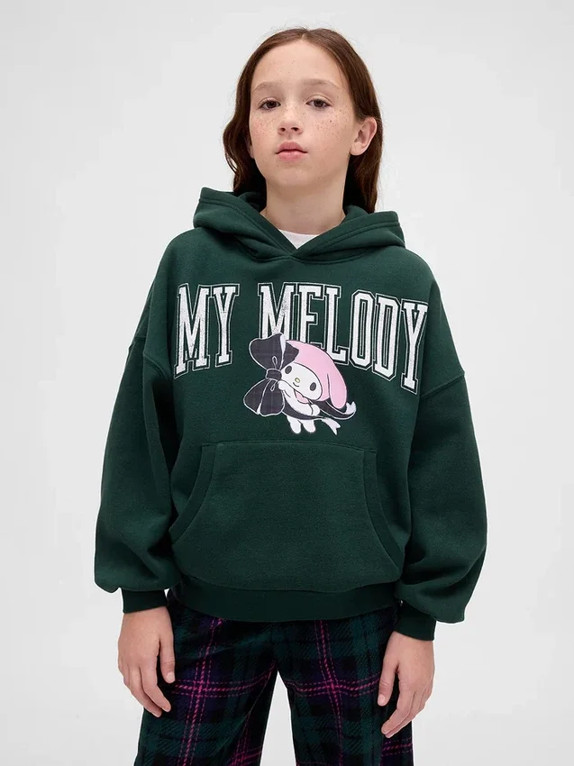 Dziecięca bluza z kapturem Vintagesoft Oversized Hello Kitty