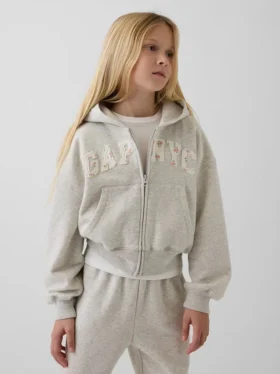 Dziecięca bluza z kapturem Vintagesoft Oversized Logo Zip