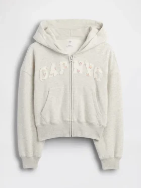 Dziecięca bluza z kapturem Vintagesoft Oversized Logo Zip