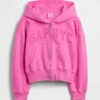 Dziecięca bluza z kapturem Vintagesoft Oversized Logo Zip