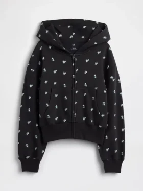 Dziecięca bluza z kapturem Vintagesoft Oversized Logo Zip