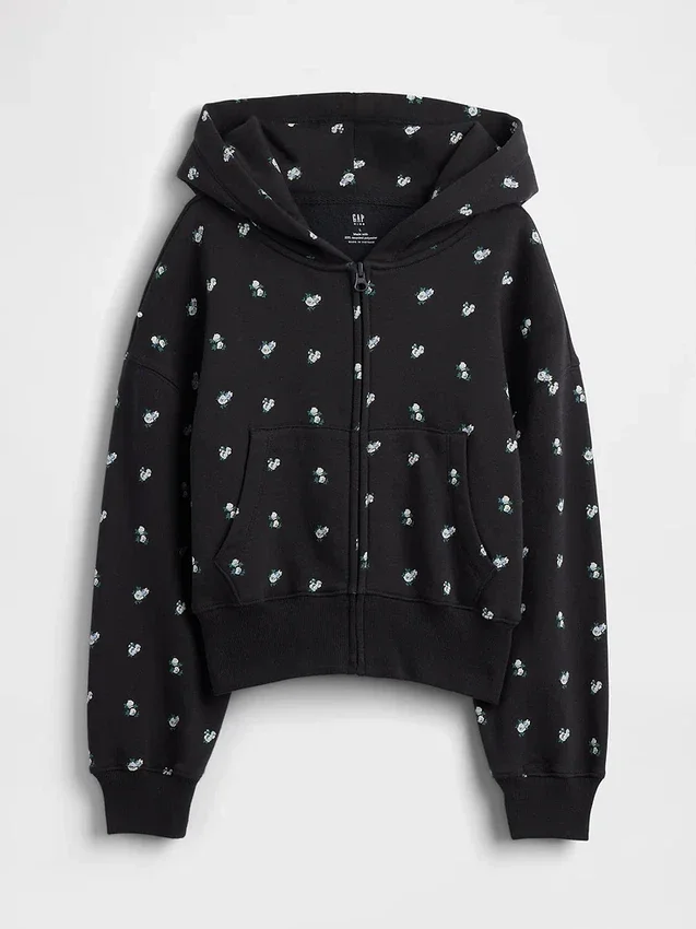 Dziecięca bluza z kapturem Vintagesoft Oversized Logo Zip