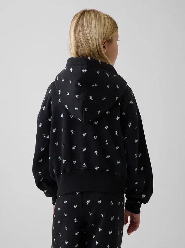 Dziecięca bluza z kapturem Vintagesoft Oversized Logo Zip