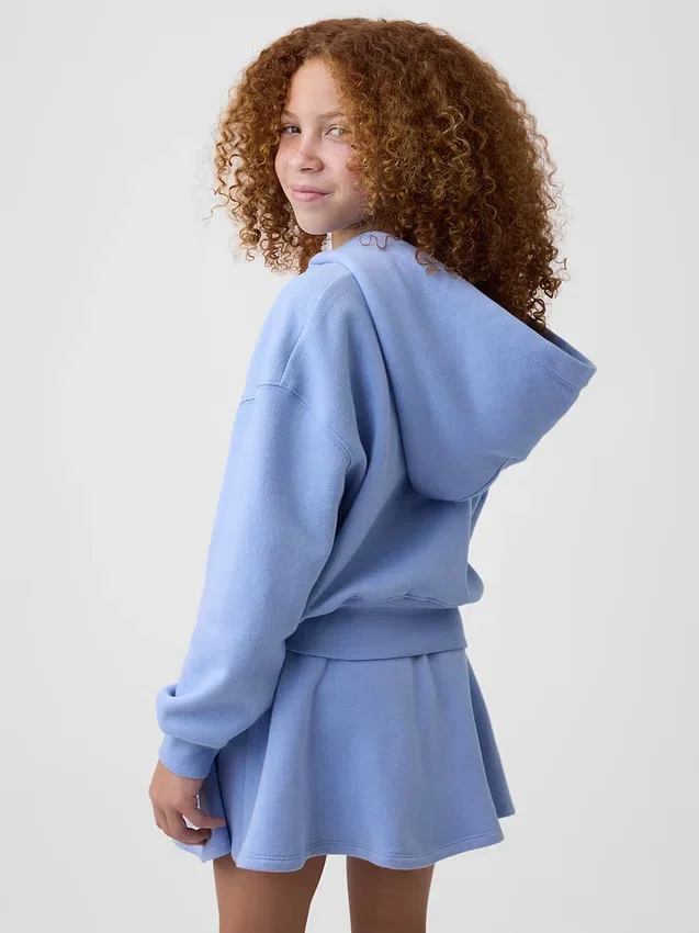 Dziecięca bluza z kapturem Vintagesoft Oversized Logo Zip