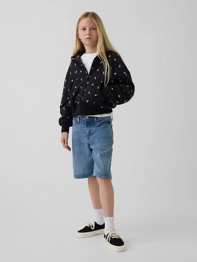 Dziecięca bluza z kapturem Vintagesoft Oversized Logo Zip