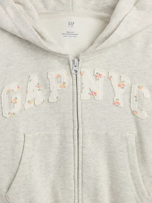 Dziecięca bluza z kapturem Vintagesoft Oversized Logo Zip