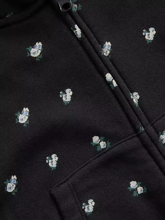 Dziecięca bluza z kapturem Vintagesoft Oversized Logo Zip
