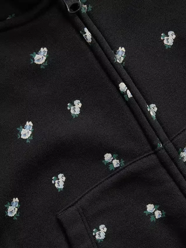Dziecięca bluza z kapturem Vintagesoft Oversized Logo Zip