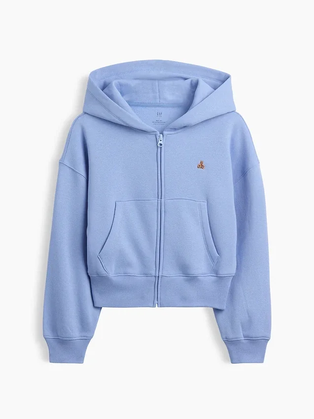 Dziecięca bluza z kapturem Vintagesoft Oversized Logo Zip