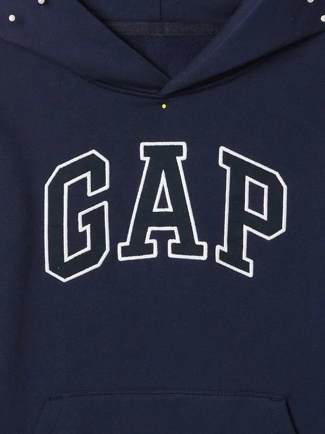 Dziecięca bluza z kapturem Vintagesoft z logo