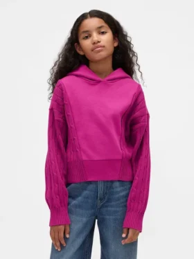 Dziecięca bluza z kapturem Vintagesoft z mieszanych materiałów