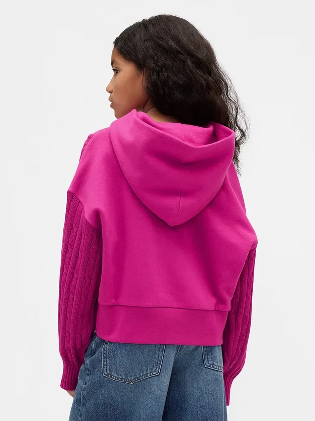 Dziecięca bluza z kapturem Vintagesoft z mieszanych materiałów