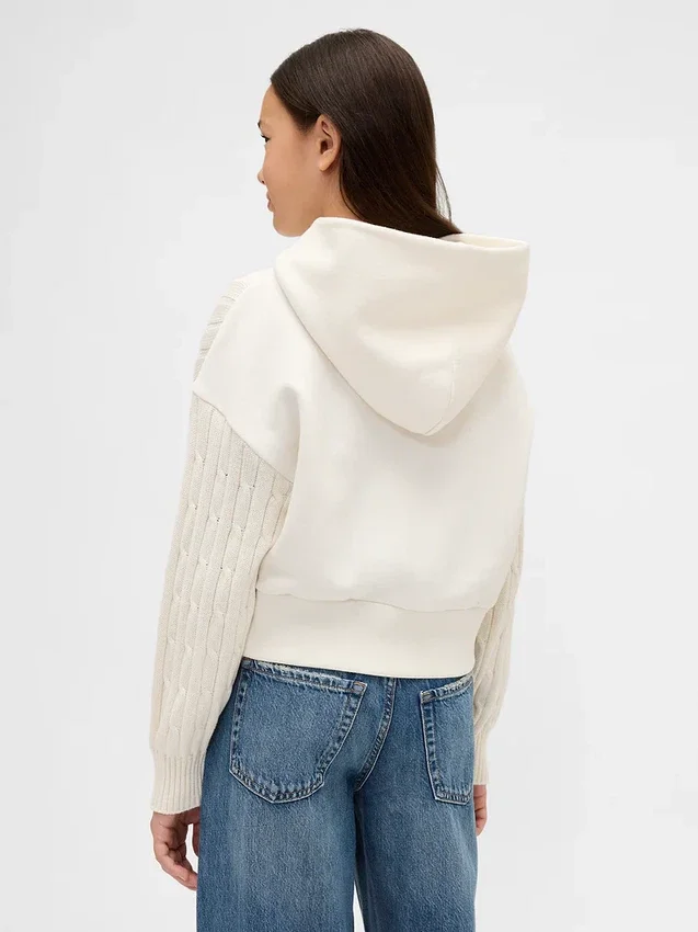 Dziecięca bluza z kapturem Vintagesoft z mieszanych materiałów