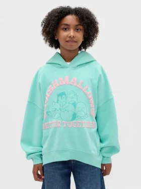 Dziecięca bluza z kapturem Vintagesoft z nadrukiem