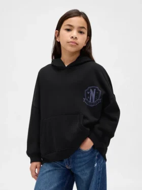 Dziecięca bluza z kapturem Vintagesoft z nadrukiem