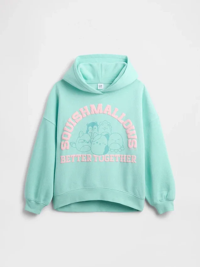 Dziecięca bluza z kapturem Vintagesoft z nadrukiem