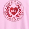 Dziecięca bluza z kapturem Vintagesoft z oversize'owym logo w kształcie serca