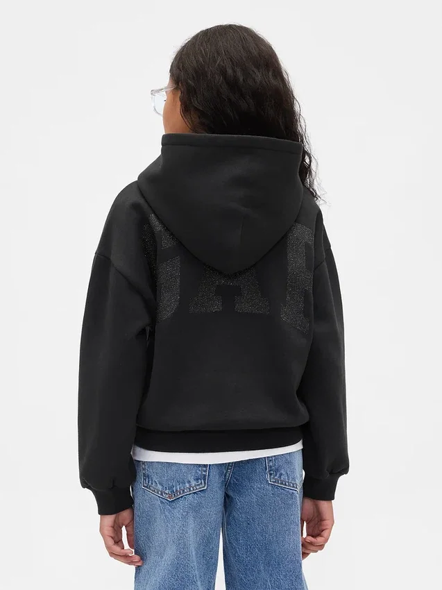 Dziecięca bluza z kapturem z logo Vintagesoft